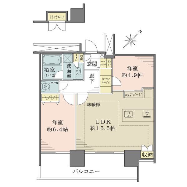 Brillia Grandeみなとみらい OCEAN＆PARKの間取図