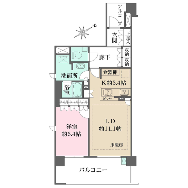 ザ・パークハウス戸塚の間取図