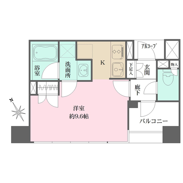 ルネ・ブランシュ横浜海岸通りの間取図