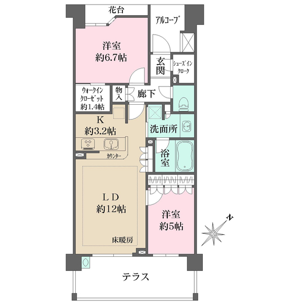BELISTA横濱上永谷の間取図