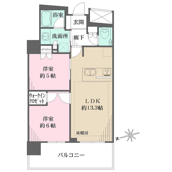 ブランズタワー大船の間取図