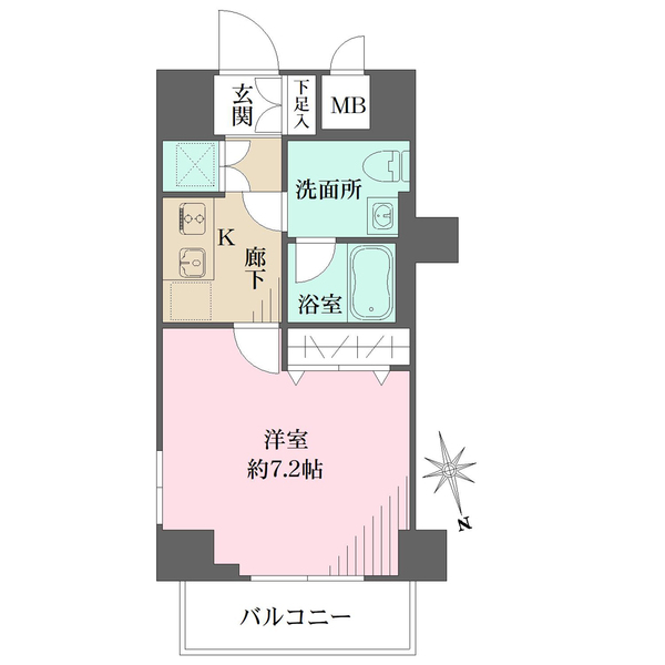プレール・ドゥーク新御徒町の間取図