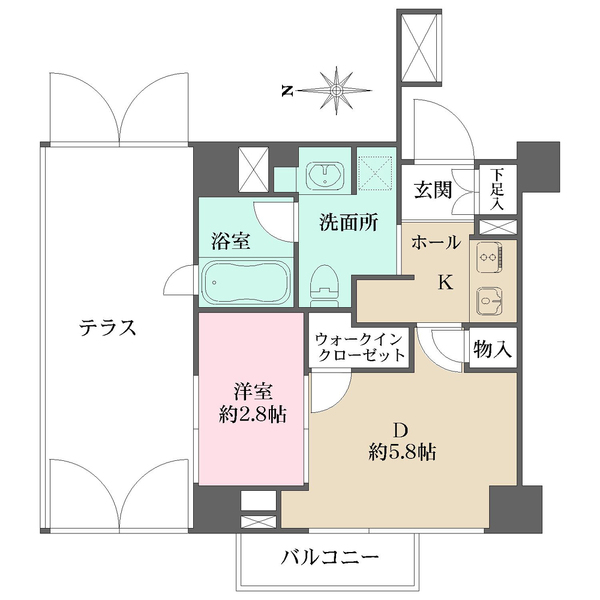 ピアース中野坂上の間取図