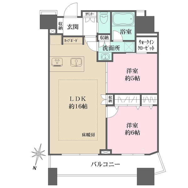 コンシェリア西新宿タワーズウエストの間取図