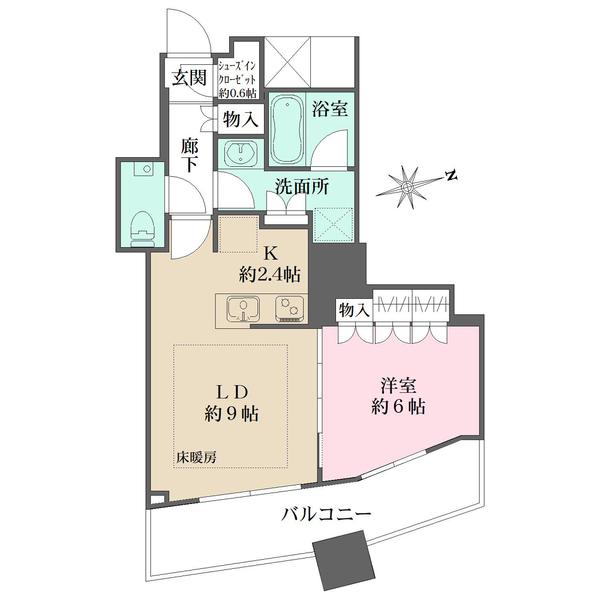 ザ・パークハウス西新宿タワー60の間取図