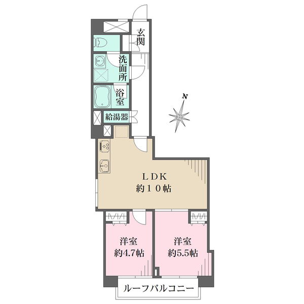 ライオンズマンション中野弥生町の間取図