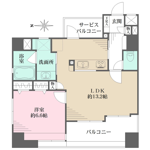 セザール新中野の間取図