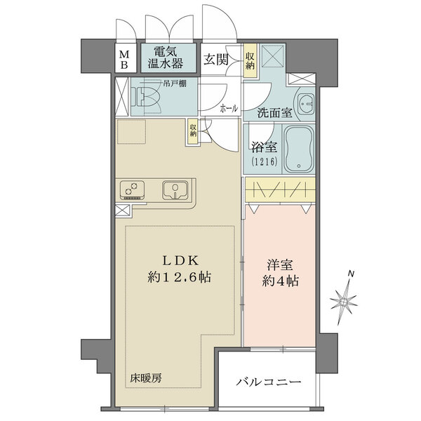 ルジェンテ・リベル日本橋濱町の間取図