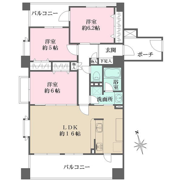 クリオ方南町壱番館の間取図