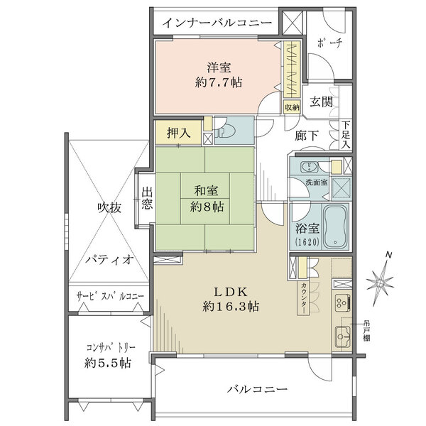 東急リゾートヴィラ軽井沢グランフェリエの間取図