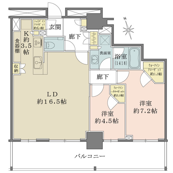 パークタワー西新宿エムズポートの間取図