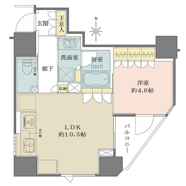 プレミスト新宿都庁前の間取図