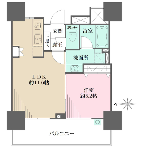 中野南台パーク・ホームズの間取図