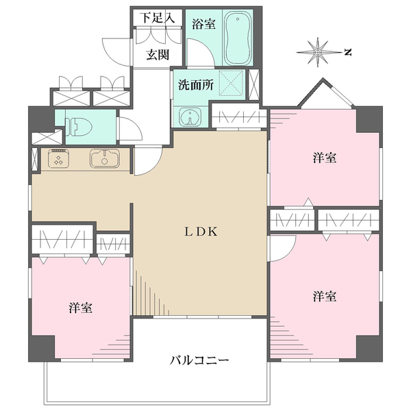 サーパス方南町の間取図