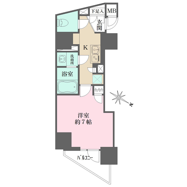 メイクスデザイン西新宿の間取図