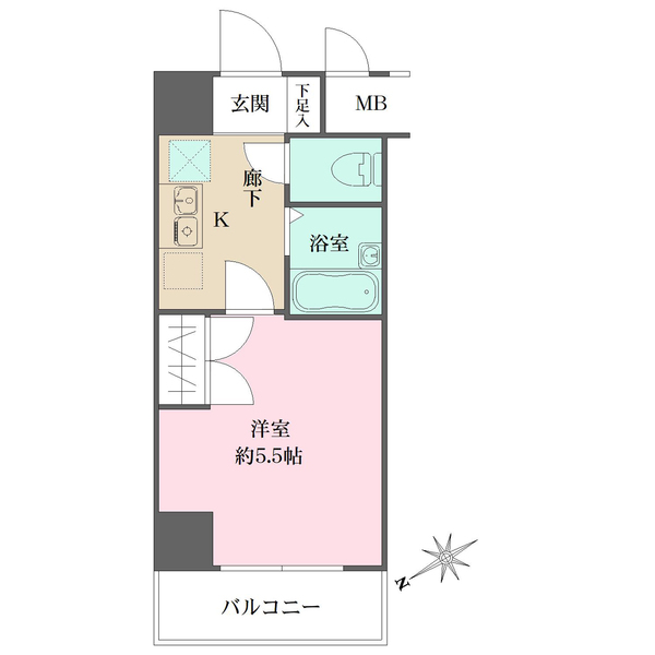 エクセリア浜田山の間取図