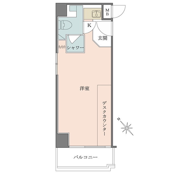 陽輪台西新宿の間取図