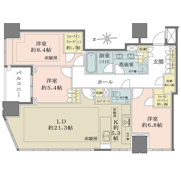 パークコート　ザ・三番町ハウスの間取図