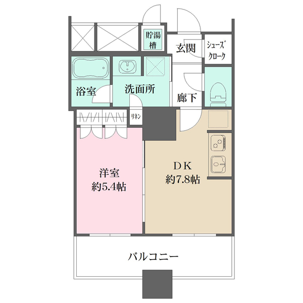 ザ・パークハウス西新宿タワー60の間取図