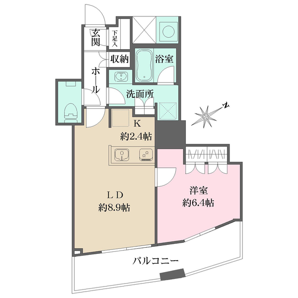 ザ・パークハウス西新宿タワー60の間取図