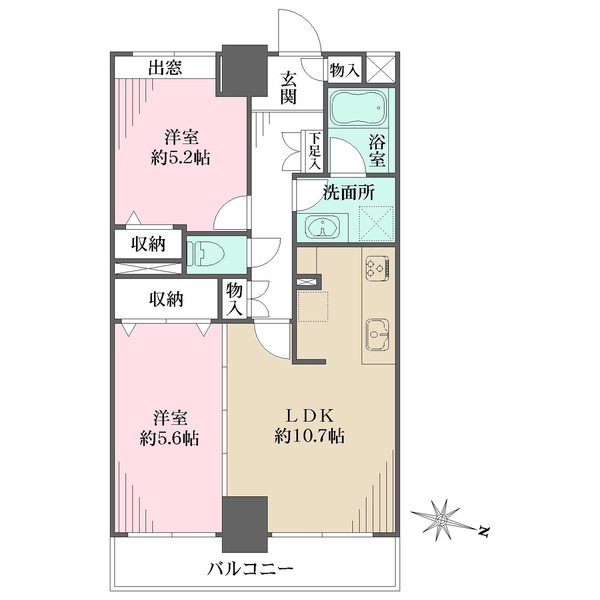 ニューハイツ新神楽坂の間取図