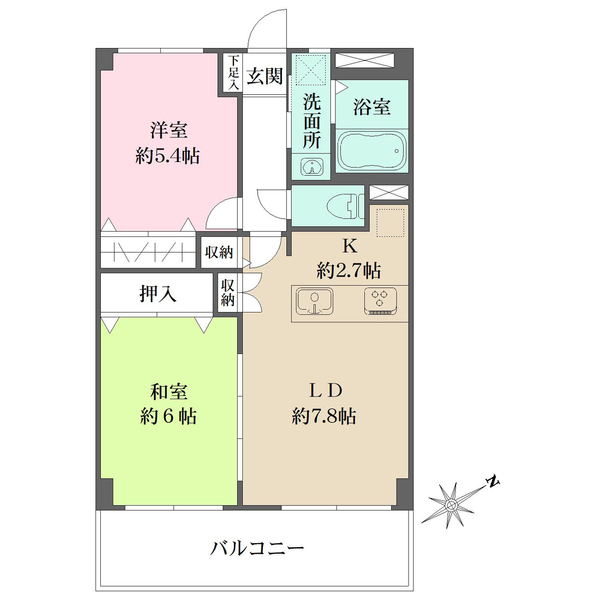 マートルコート東中野の間取図