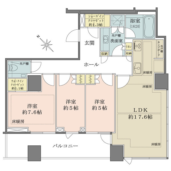 パークコート虎ノ門の間取図