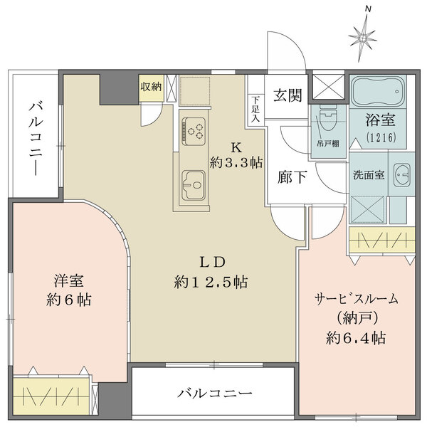 ユニオンパレス梅島の間取図