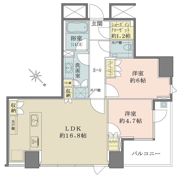 パークコート虎ノ門の間取図
