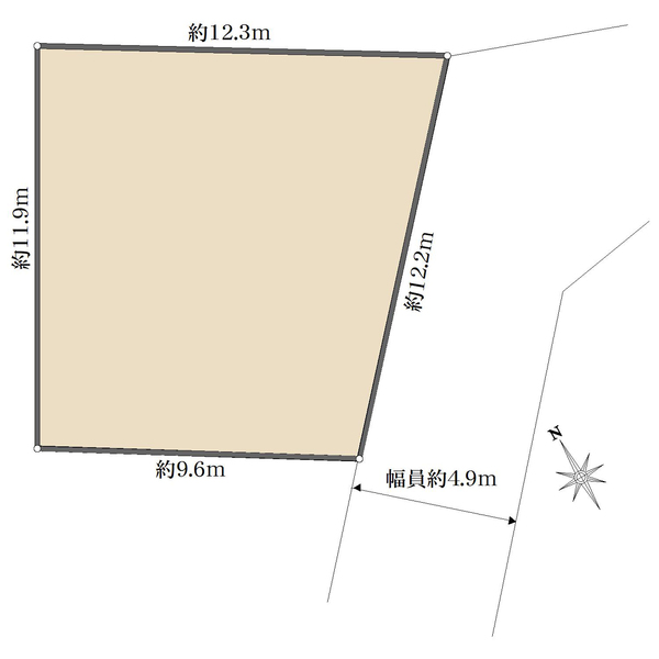 千葉市若葉区若松町土地の間取図