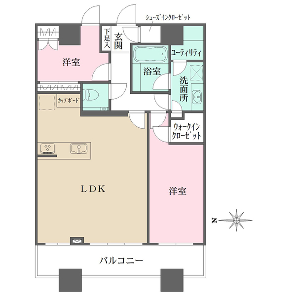 芝浦アイランドグローヴタワーの間取図