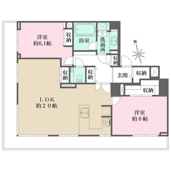パロス白金の間取図