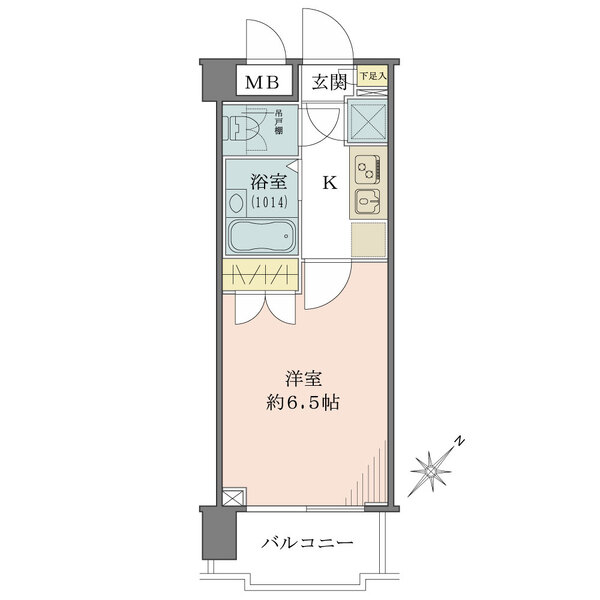 菱和パレス高輪の間取図