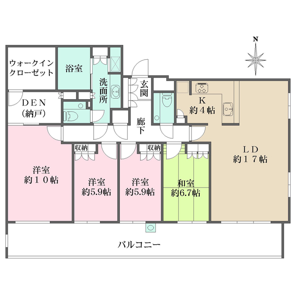 パークホームズ祖師谷ガーデンズコートの間取図