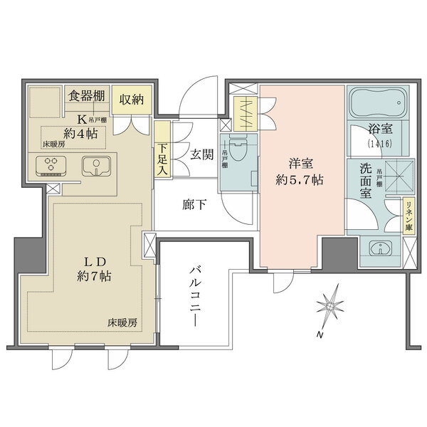 ザ・パークハウス高輪松ヶ丘の間取図