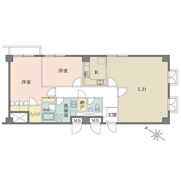 赤坂七番館の間取図