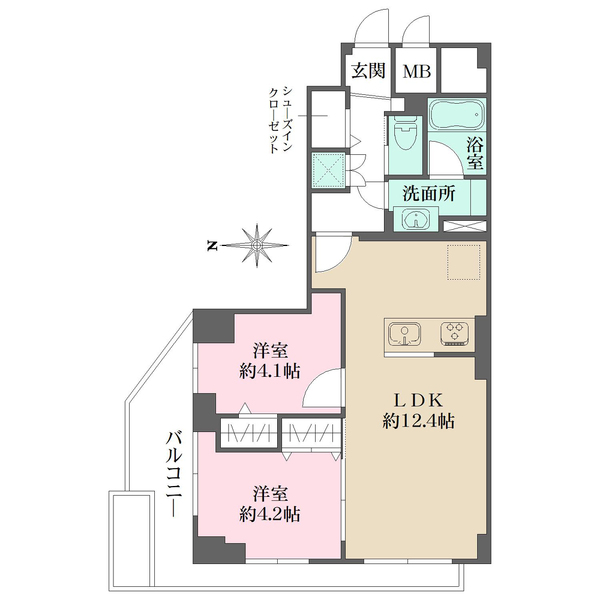 中野リハイムの間取図