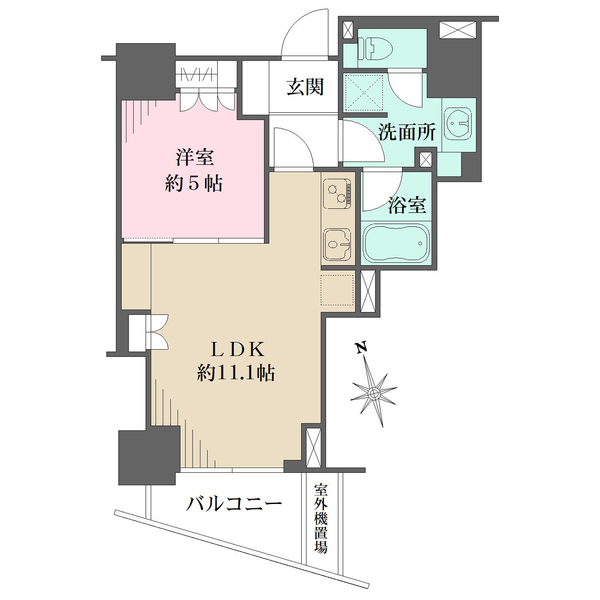 ザ・パークハウス西麻布レジデンスの間取図