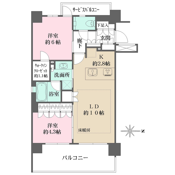 ローレルアイ白金の間取図