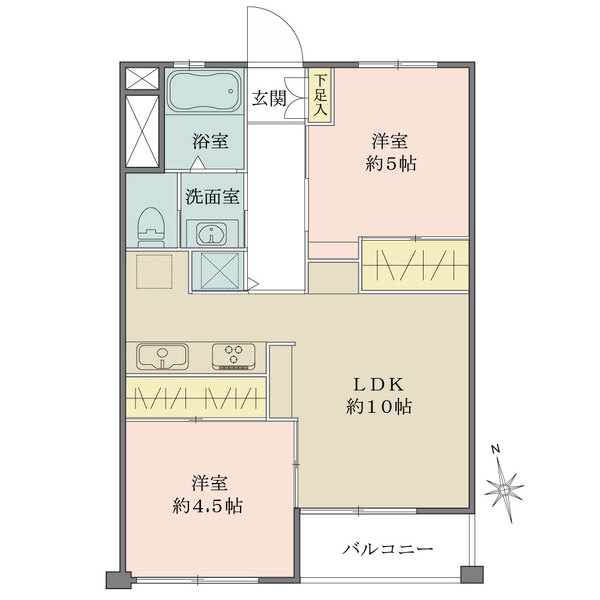 三田コーポラスの間取図