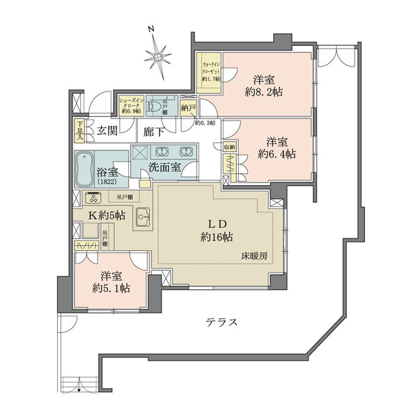 グランドメゾン白金レジデンスの間取図