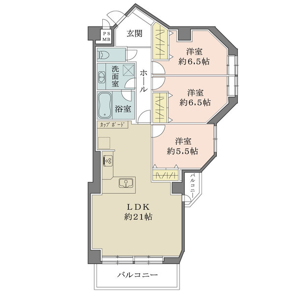 藤和白金台コープの間取図
