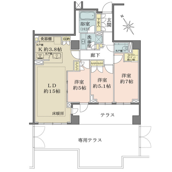 ザ・パークハウス吉祥寺の間取図