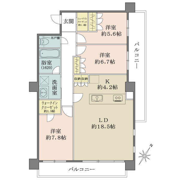 ジェントルエア神宮前の間取図