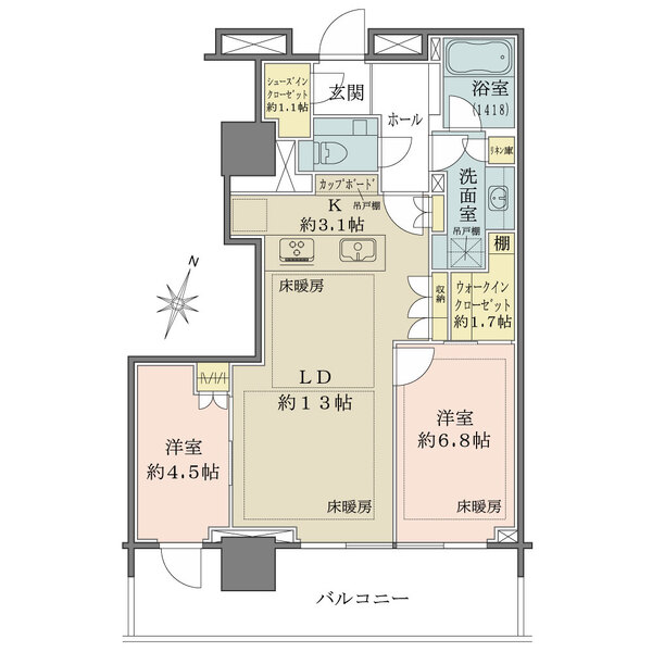 パークコート三番町ヒルトップレジデンスの間取図