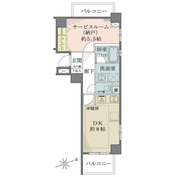 ライオンズプラザ東麻布の間取図