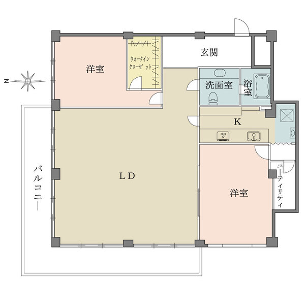三田綱町パークマンションの間取図