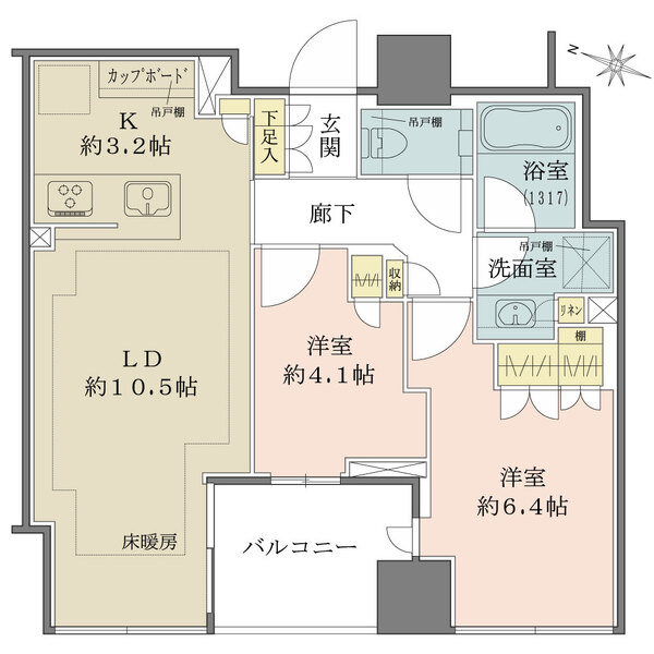 Brillia二番町の間取図