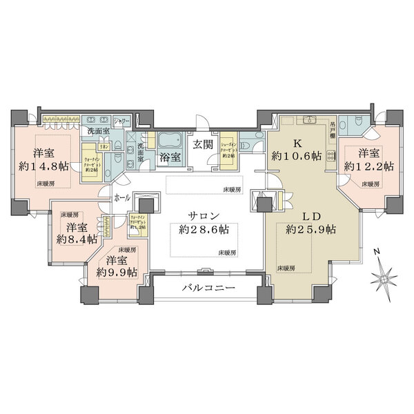 シティタワー高輪の間取図