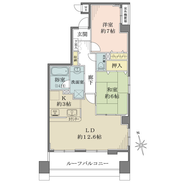 セザール第二池袋本町の間取図